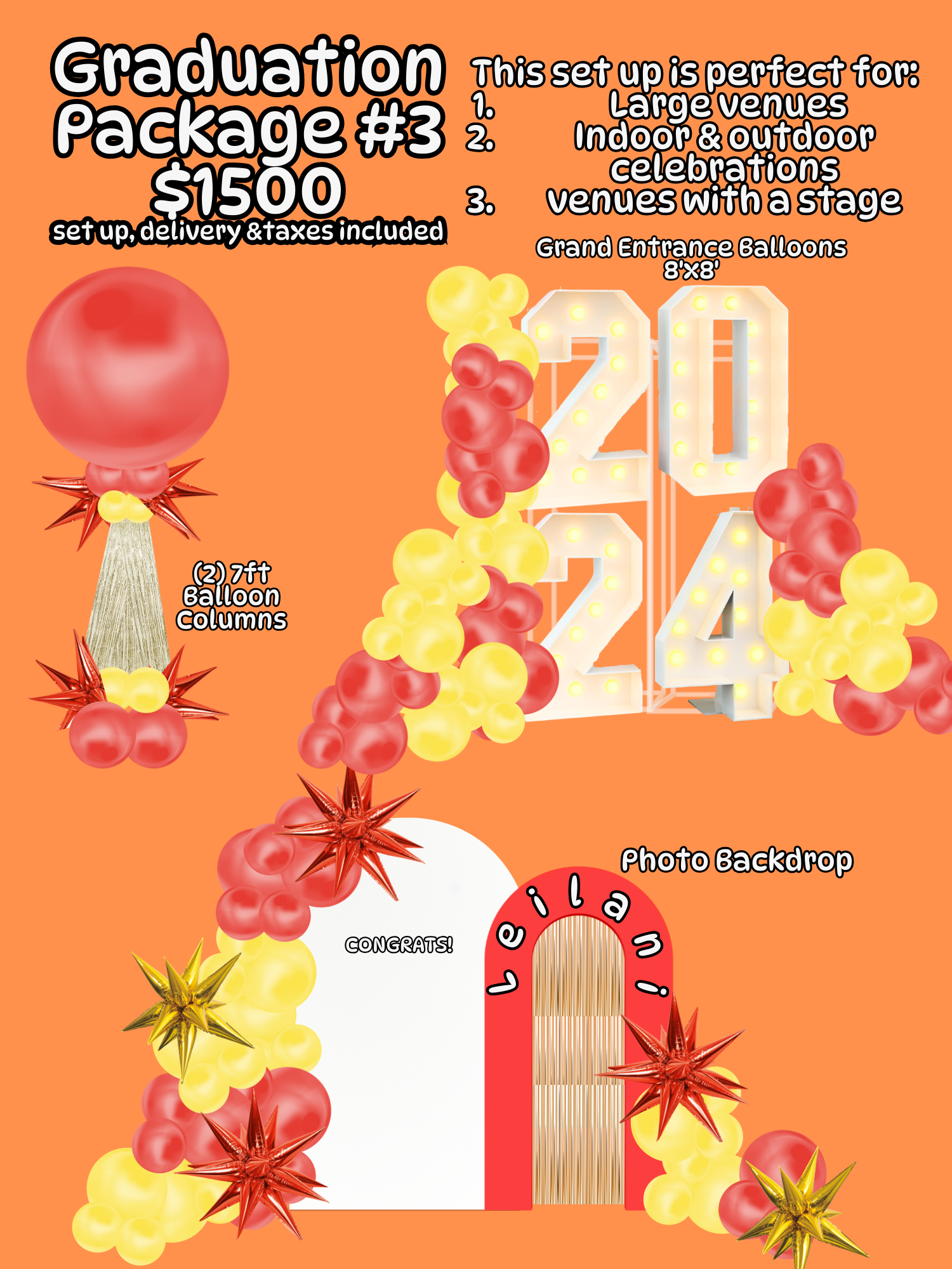 Graduation Party Packages 2024